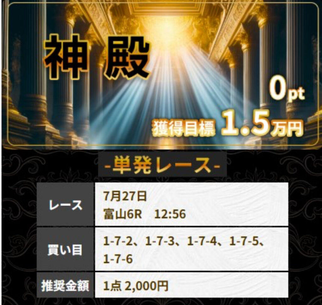 競輪予想サイト競輪リッチの商品ページ